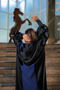 Dual Aura Abaya – Black & Navy