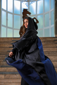 Dual Aura Abaya – Black & Navy