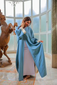 عباية سيجنتشر فلو - أناقة رمادية