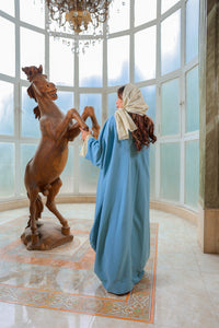 عباية سيجنتشر فلو - أناقة رمادية