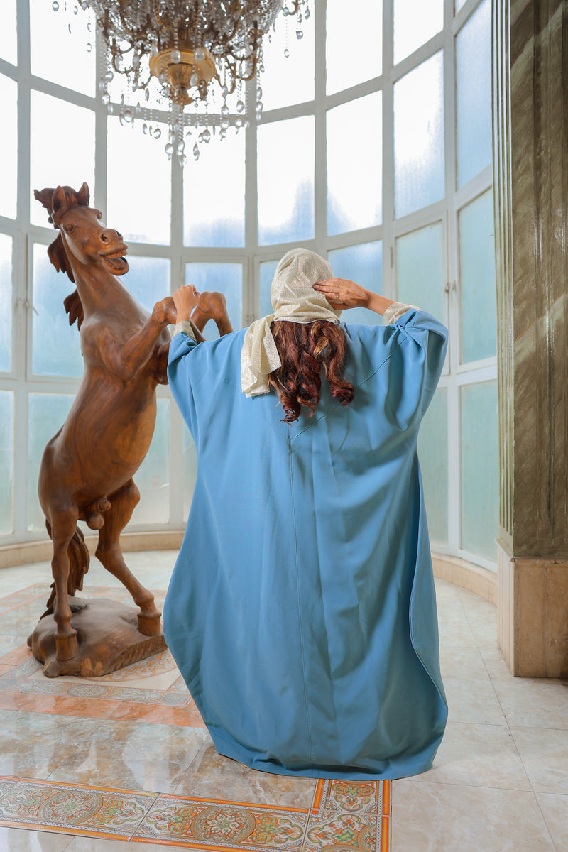 عباية سيجنتشر فلو - أناقة رمادية