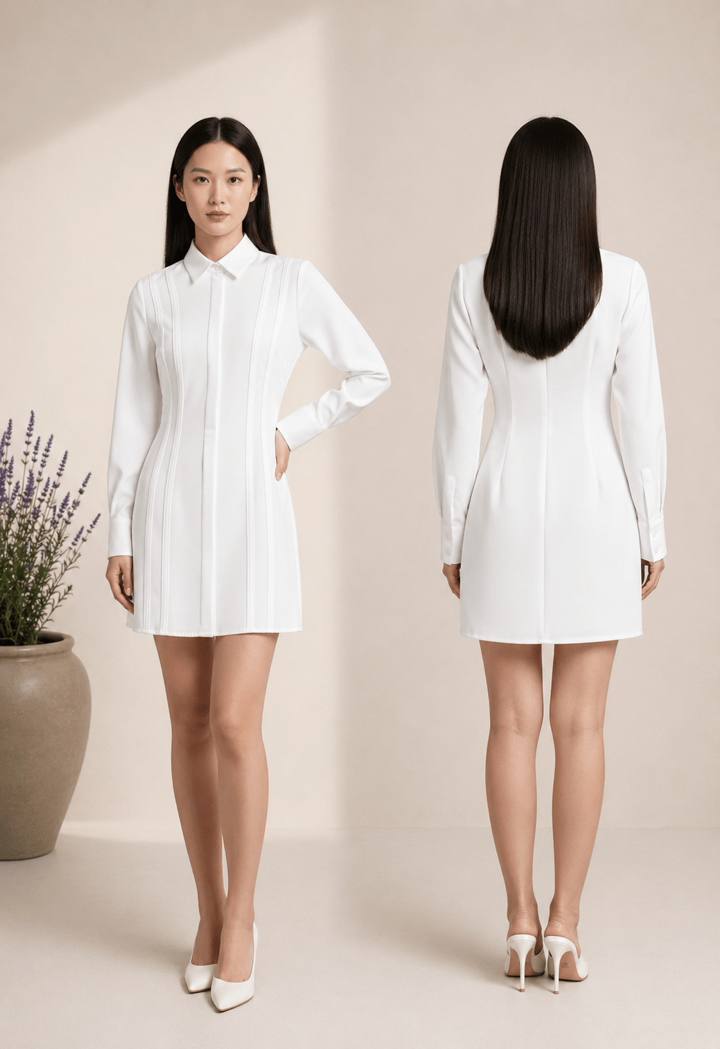 Image of Essential Poplin Shirt – White - Larin