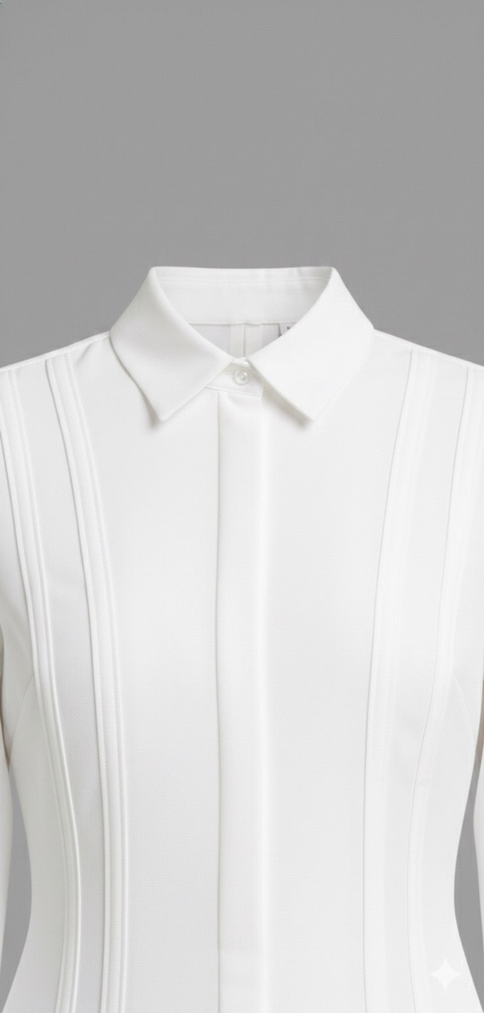 Image of Essential Poplin Shirt – White - Larin