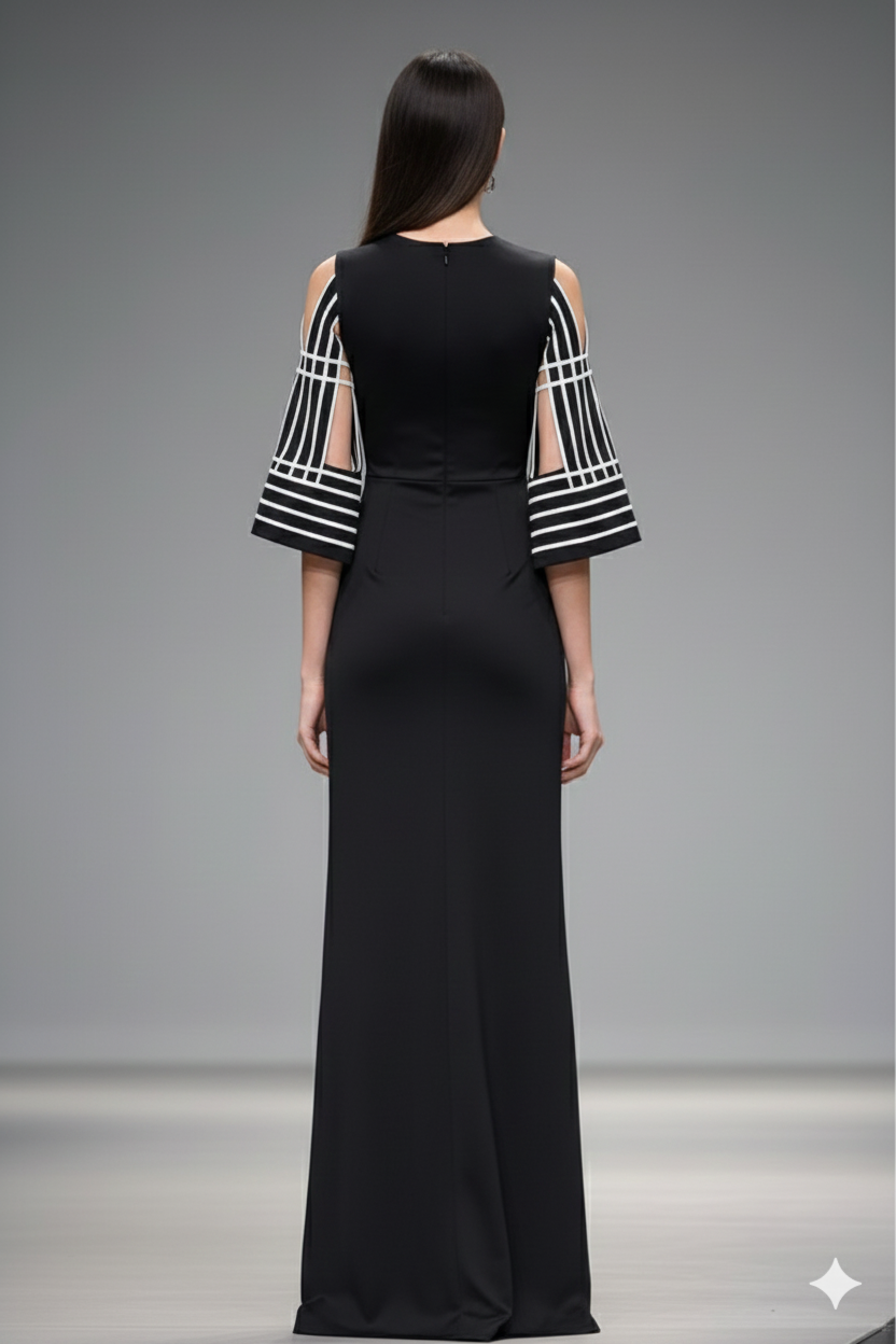 Image of Architect Line Gown – Black
