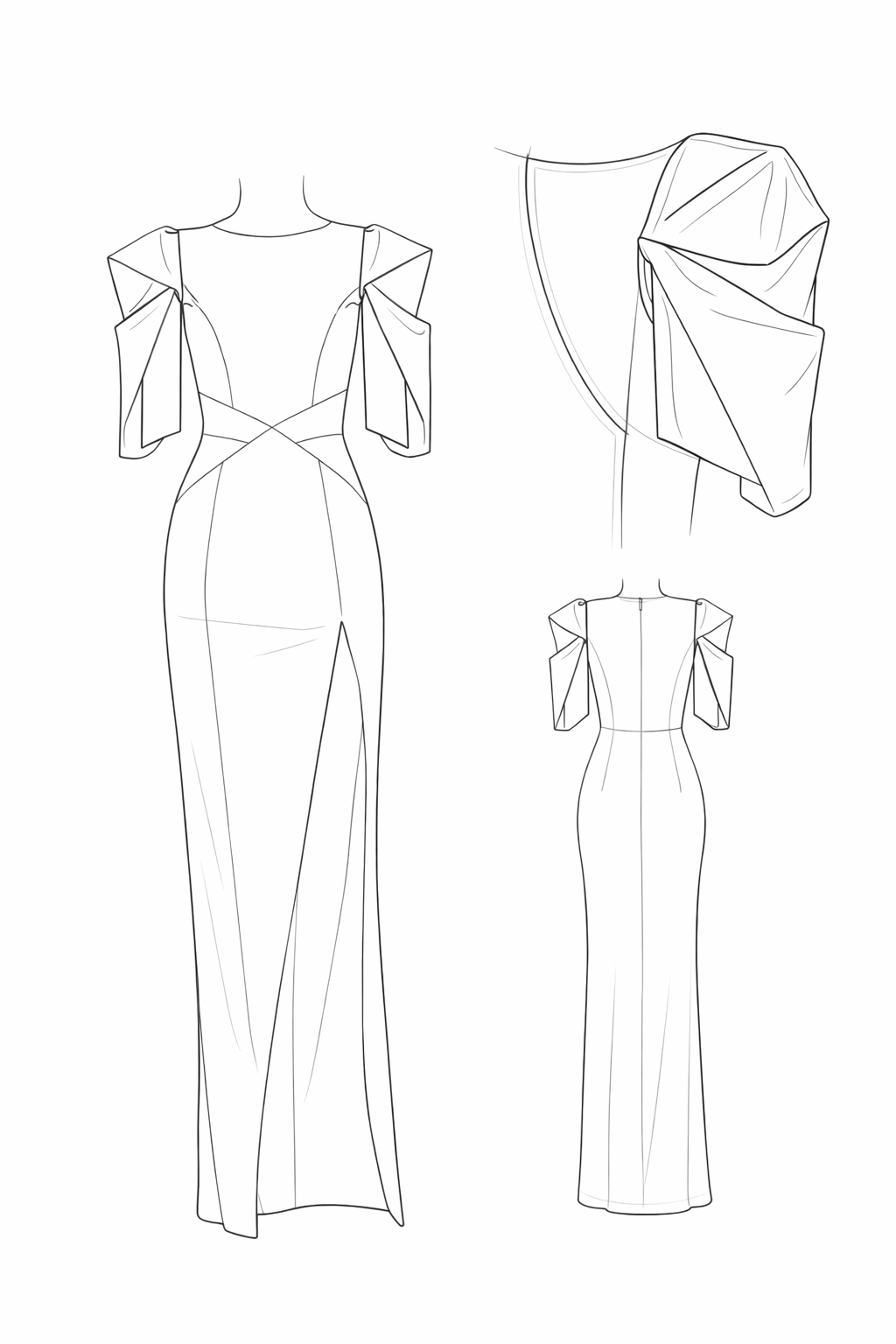 Image of ثوب دقيق بلون عاجي - كريمي ناعم