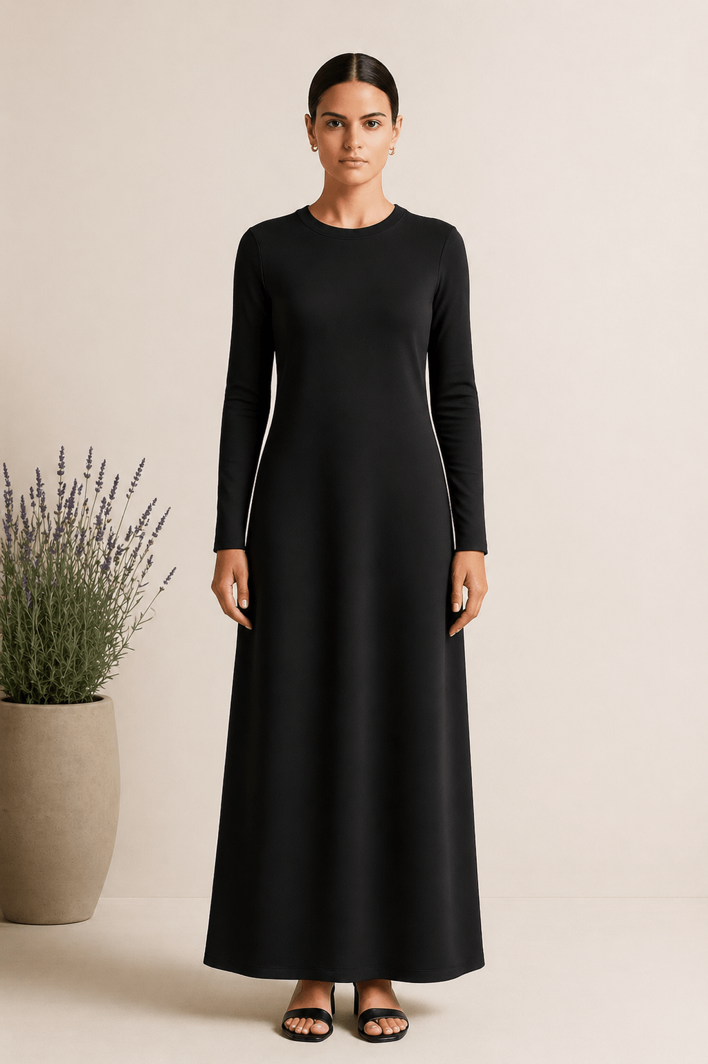 Image of Sleeve Basic Dress - Larin