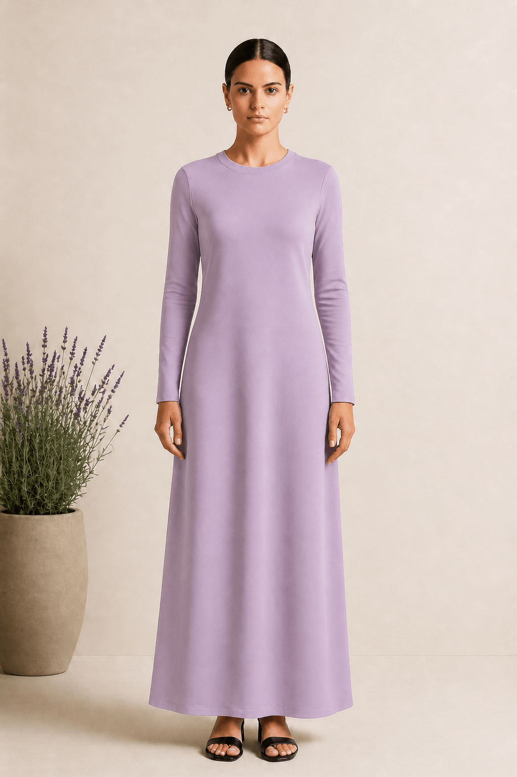 Image of Sleeve Basic Dress - Larin