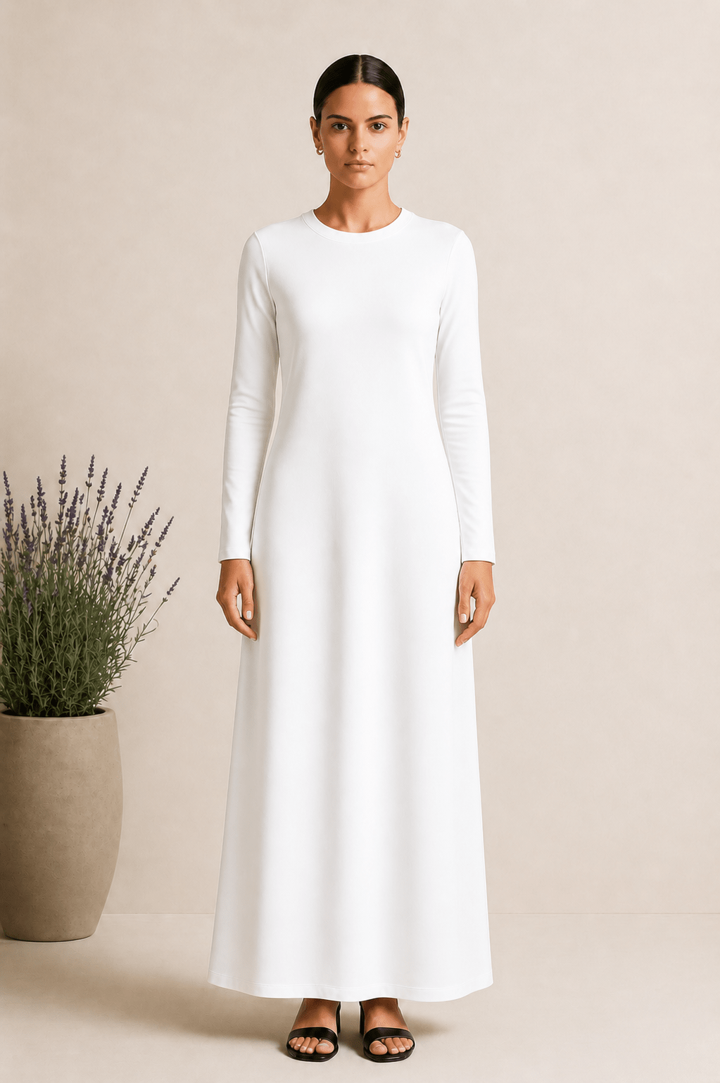 Image of Sleeve Basic Dress - Larin